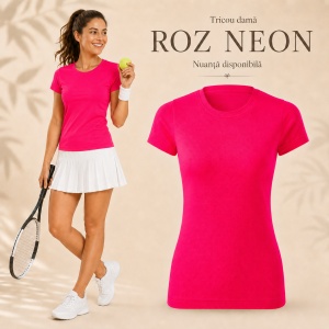 Tricou Damă Sport, pentru sala, alergare, divere activitari sportive, 100% Poliester Extra Dry, Uscare Rapidă, 18 Culori, XS–2XL - Img 36