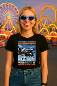 Tricou Dama Tralalero TraLaLa cu Bombardiro Crocodilo Funny Trendy Italian Brainrot Meme - Img 3