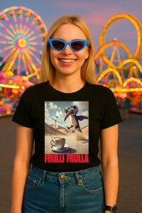 Tricou Dama Tralalero TraLaLa cu Frulli Frulla Italian Brainrot Meme