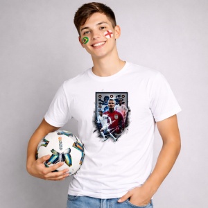 Tricou David Beckham World Cup Fifa 2026, din bumbac 100%, tricou alb, Copii | Dama | Barbat - Img 3