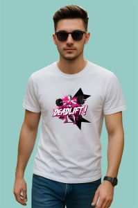 Tricou Deadlift Roz Femeie Forta, Copii | Dama | Barbat - Img 2