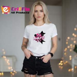 Tricou Deadlift Roz Femeie Forta, Copii | Dama | Barbat - Img 11