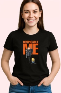 Tricou Despicable Me Gru si minionii sai in aventuri pline de umor, Copii | Dama | Barbat , tricou negru - Img 3