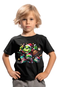 Tricou din bumbac 100% pentru copii, Grinch, Back To School, scoala, educatie, joaca, personaje