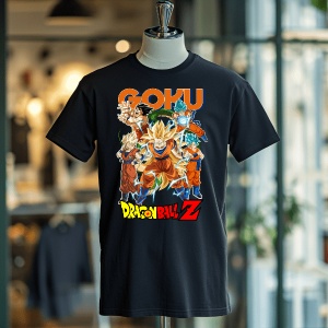 Tricou din bumbac, personalizat haios pentru copii cu Goku Dragon Ball Z - cadou - Img 5