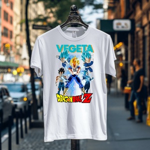 Tricou din bumbac, personalizat haios pentru copii cu Vegeta Dragon Ball Z - cadou - Img 4