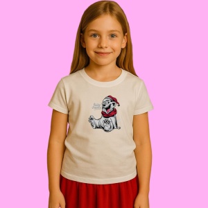 Tricou Dog Santa, din bumbac 100% Copii | Dama | Barbat - Img 2