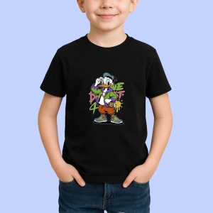Tricou Donald Duck – Chill în Stil Copii | Dama | Barbat, negru