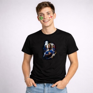 Tricou Eduardo Camavinga World Cup Fifa 2026, din bumbac 100%, tricou negru, Copii | Dama | Barbat - Img 2