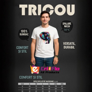 Tricou Elefant stil pop art imagine simbolica si vibranta Copii | Dama | Barbat - Img 7