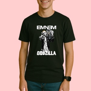 Tricou Eminem alb negru casetofon, muzica INDIE, Dama | Barbat | Copii, Culoare Negru - Img 3