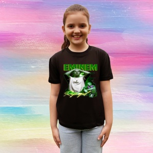 Tricou Eminem rap god verde, muzica Pop, Dama | Barbat | Copii, Culoare Negru - Img 4