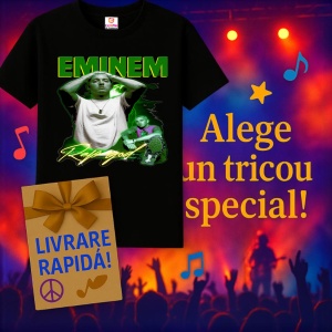 Tricou Eminem rap god verde, muzica Pop, Dama | Barbat | Copii, Culoare Negru - Img 7