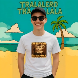 Tricou Espressona Signora ** Tralalero Tralala Copii | Dama | Barbat - Img 9