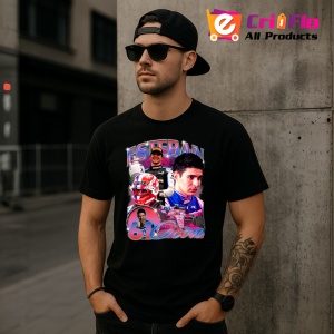 Tricou Esteban Ocon Colaj Portret Si Masina Echipa Alpin Formula 1, Copii | Dama | Barbat - Img 9
