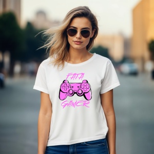 Tricou Fata gamer - Copii | Dama | Barbat - Img 12