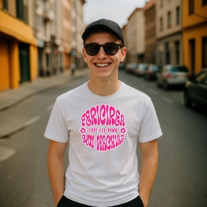 Tricou Fericirea este cel mai bun machiaj - Copii | Dama | Barbat - Img 5