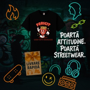Tricou Fericit cand este mancare Negru, Copii | Dama | Barbat - Img 11
