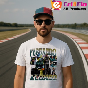 Tricou Fernando Alonso Montaj Curse Formula 1, Copii | Dama | Barbat