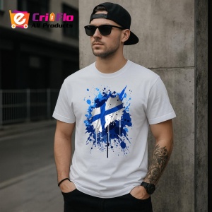 Tricou Finland Steag Splash Art, Copii | Dama | Barbat - Img 5