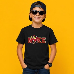 Tricou Foghorn Leghorn Chicken Retro Urban Typography Brown, din bumbac 100%, tricou negru, Copii | Dama | Barbat
