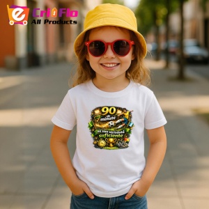 Tricou Fotbal 90 Minute Emotii Fotbalist V1, din bumbac 100% , tricou alb pentru Copii | Dama | Barbat - Img 5