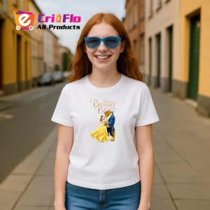 Tricou Frumoasa si bestia poveste clasica de dragoste animata Disney, Copii | Dama | Barbat - Img 8