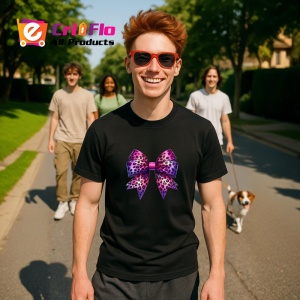 Tricou Fundita violet si roz cu imprimeu leopard stil cool edgy Copii | Dama | Barbat Barbat - Img 16