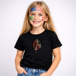 Tricou Gareth Bale Wales World Cup Fifa 2026 V2, din bumbac 100%, tricou negru, Copii | Dama | Barbat - Img 2