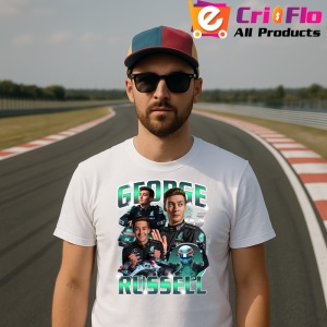 Tricou George Russell Imagine Echipa Mercedes Colaj, Copii | Dama | Barbat