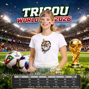 Tricou German National Team World Cup Fifa 2026, din bumbac 100%, tricou alb, Copii | Dama | Barbat - Img 8