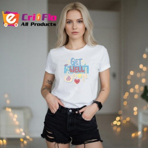 Tricou Get Well Soon Font Colorat Inimi V2, din bumbac 100% , tricou alb pentru Copii | Dama | Barbat - Img 7
