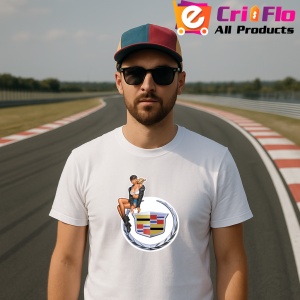 Tricou Girl Cu Logo Cadilac | Unisex Dama si Barbat