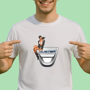 Tricou Girl Cu Logo Dacia Duster | Unisex Dama si Barbat