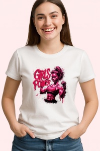 Tricou Girls Power Fata Fitness Rosa, Copii | Dama | Barbat - Img 4