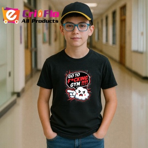 Tricou Go To Fcking Gym Personaj Nervos, Copii | Dama | Barbat, culoare negru - Img 9