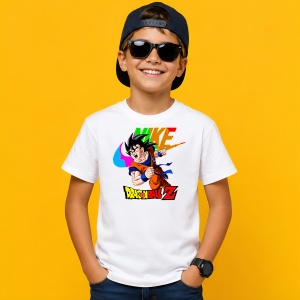 Tricou Goku Dragon Ball Z Power Up Ilustratie Urbana, din bumbac 100% Copii | Dama | Barbat - Img 2
