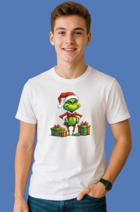 Tricou Grinch Cu Cadouri Colorate, din bumbac 100% Copii | Dama | Barbat