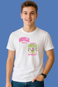 Tricou Grinchmas Whoville University Est 1957, din bumbac 100%, tricou alb, Copii | Dama | Barbat