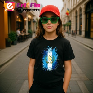 Tricou Guatemala Steag Splash Art, Copii | Dama | Barbat, culoare negru - Img 7