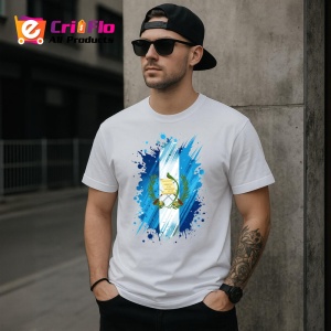 Tricou Guatemala Steag Splash Art, Copii | Dama | Barbat - Img 5