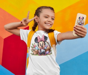 Tricou Haios Copii Personalizat - Easter Minnie - Cadou