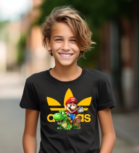 Tricou haios pentru copii cu Super Mario Winner - Img 2