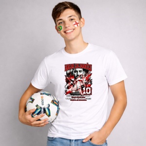 Tricou Hakan Calhanoglu Turkey World Cup Fifa 2026, din bumbac 100%, tricou alb, Copii | Dama | Barbat - Img 2