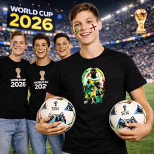 Tricou Hakim Ziyech Morocco World Cup Fifa 2026 V2, din bumbac 100%, tricou negru, Copii | Dama | Barbat - Img 7