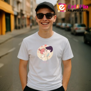 Tricou Hmmm Valentines Day Cuplu Amuzant, din bumbac 100% , tricou alb pentru Copii | Dama | Barbat - Img 10
