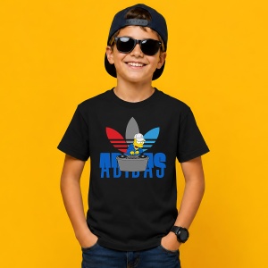 Tricou Homer Simpson Dj Spinning Records Urban Blue Music Vibe, din bumbac 100%, tricou negru, Copii | Dama | Barbat - Img 3