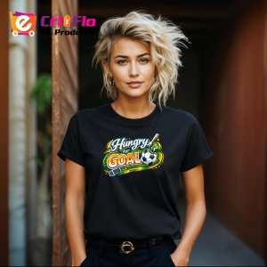 Tricou Hungry For Goal Minge Fotbal Design Dinamic V1, din bumbac 100%, tricou negru Copii | Dama | Barbat - Img 8