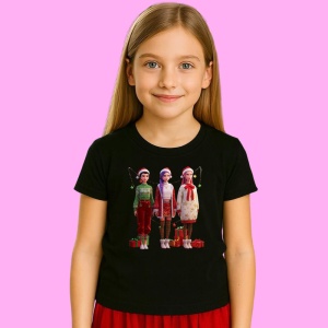 Tricou Huntrix K Pop Hunters Demon Family Pose Anime Christmas, din bumbac 100%, tricou negru, Copii | Dama | Barbat - Img 2