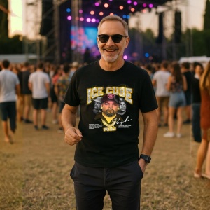 Tricou Ice Cube, muzica Hip-Hop / Drill, Dama | Barbat | Copii, Culoare Negru - Img 9